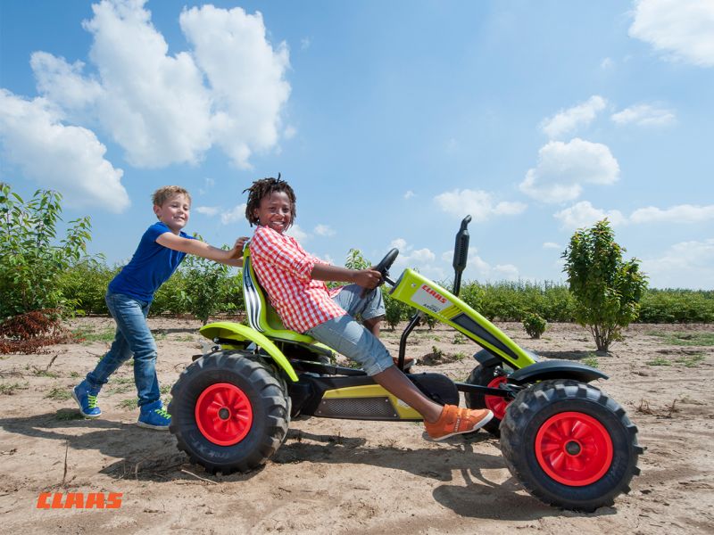 gokartwelt berg pedalgokart claas traktor design elektro Kaufempfehlung: BERG XXL CLAAS E-BFR-3 Pedal-Gokart