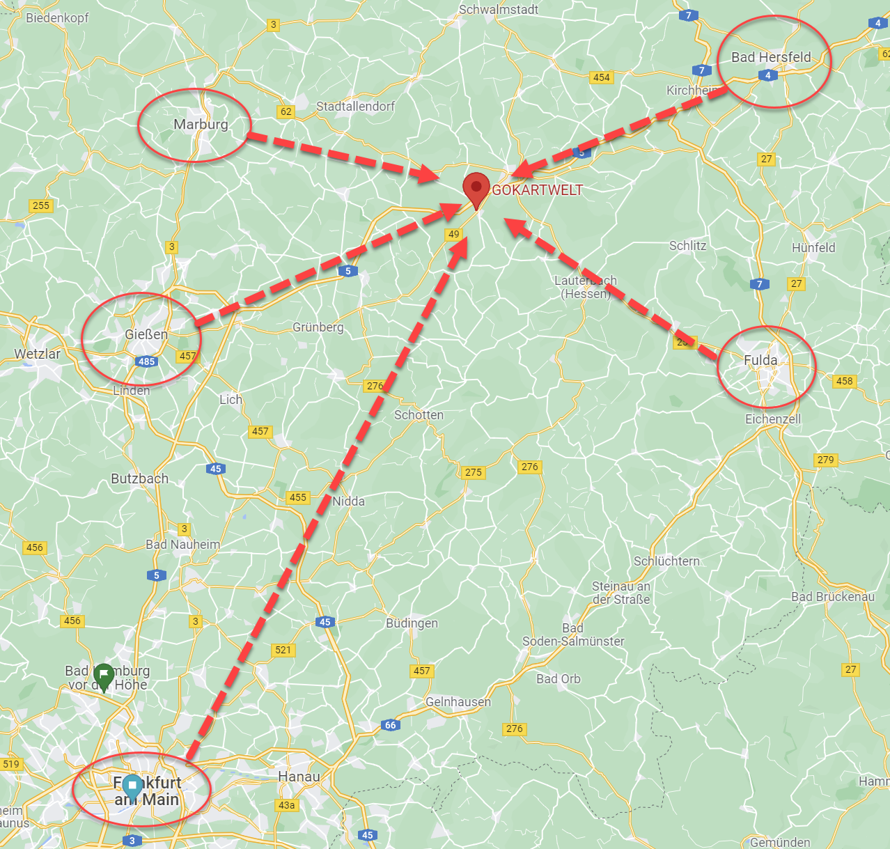 anreise-marburg-gießen-hersfeld-fulda-frankfurt Farbenfroh im grauen Winter: So bunt erstrahlt der Gokartwelt-Tower, Das Magazin bietet Gokart-Fahrspaß für jedes Alter.