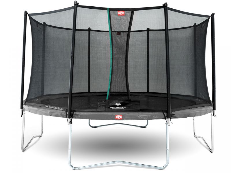 berg trampolin favorit regular 430 grey inkl sicherheitsnetz comfort 622f193864333 Empfehlenswerte BERG Trampoline & PlayBase Klettergerüste