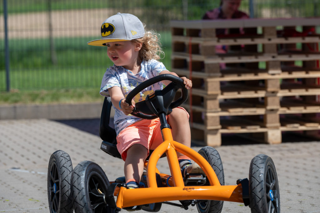 Das BERG Buddy Pedal-Gokart ist geeignet für Kinder ab 3 Jahre.