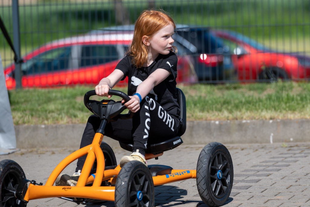 Das BERG Buddy Pedal-Gokart ist geeignet für Kinder bis 3 Jahre.