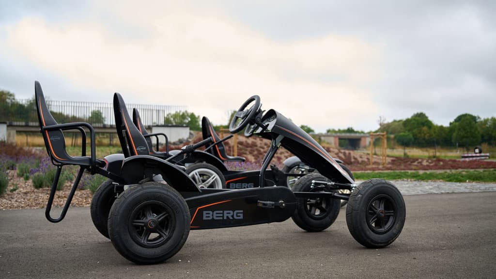 BERG Black Edition BFR Pedal-Gokart mit Slick-Gokartreifen