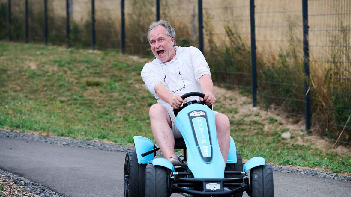 E-Gokart: BERG Hybrid E-BFR Pedal-Gokart mit Slick-Gokartreifen