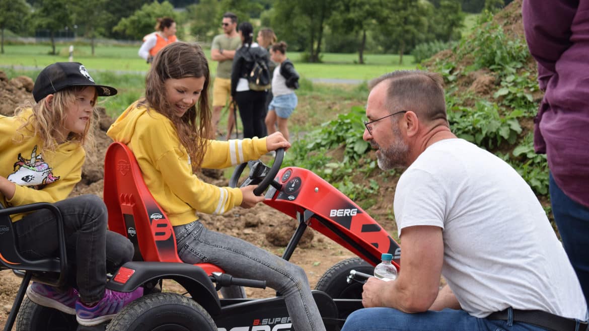 BERG Kinderfahrzeuge: Sven Eichhorn, Initiator der GOKARTWELT, hatte für jedes Alter das Passende.