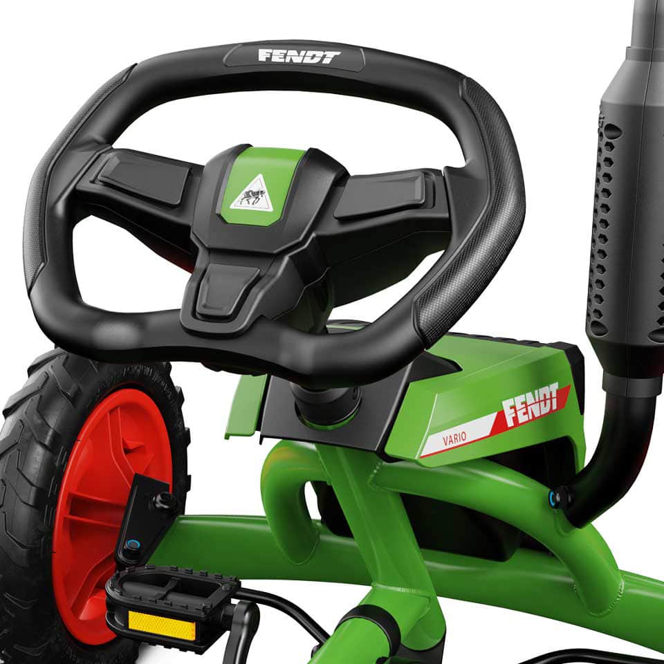 Ansicht des BERG Buddy Fendt Pedal-Gokart Lenkrads